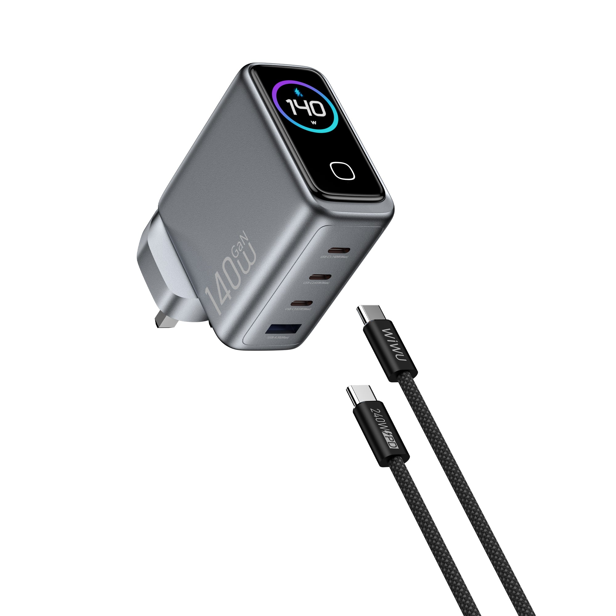 WiWU Voyager 140W PD/QC GaN Charger Combo CHG200