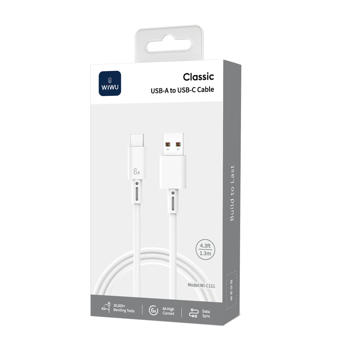 WiWU Wi-C111 6A Fast Charging USB-A to USB-C Cable