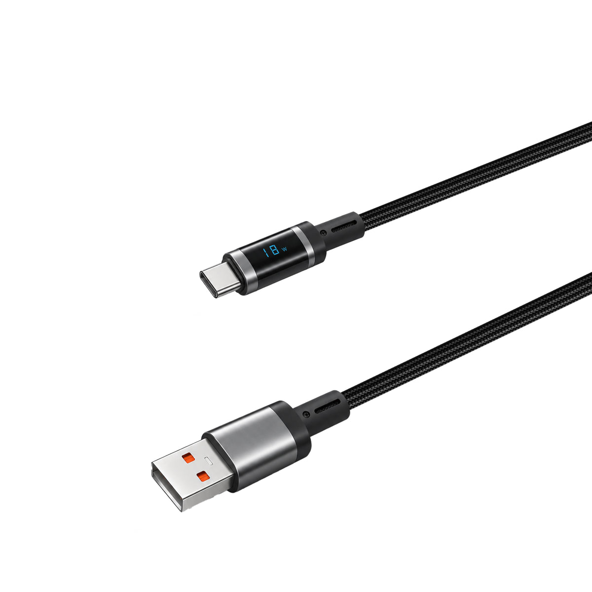 WiWU Wi-C121–C124 Digital Display 60W Braided Fast Charging Cable