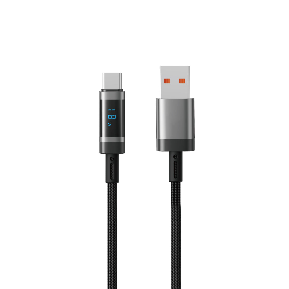 WiWU Wi-C121–C124 Digital Display 60W Braided Fast Charging Cable