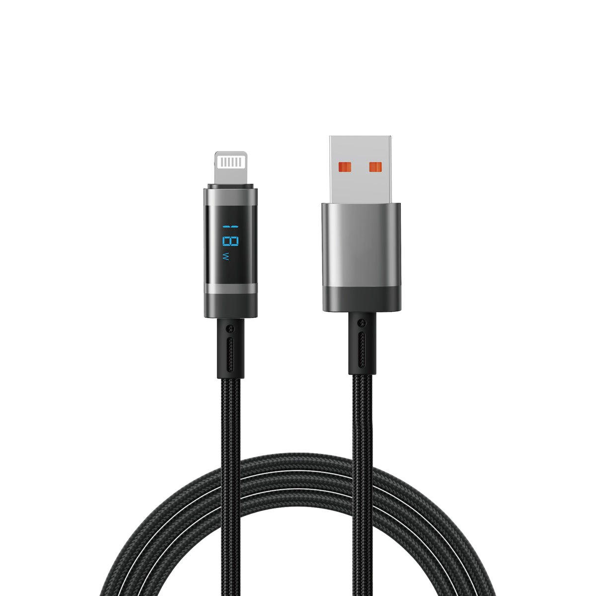 WiWU Wi-C121–C124 Digital Display 60W Braided Fast Charging Cable