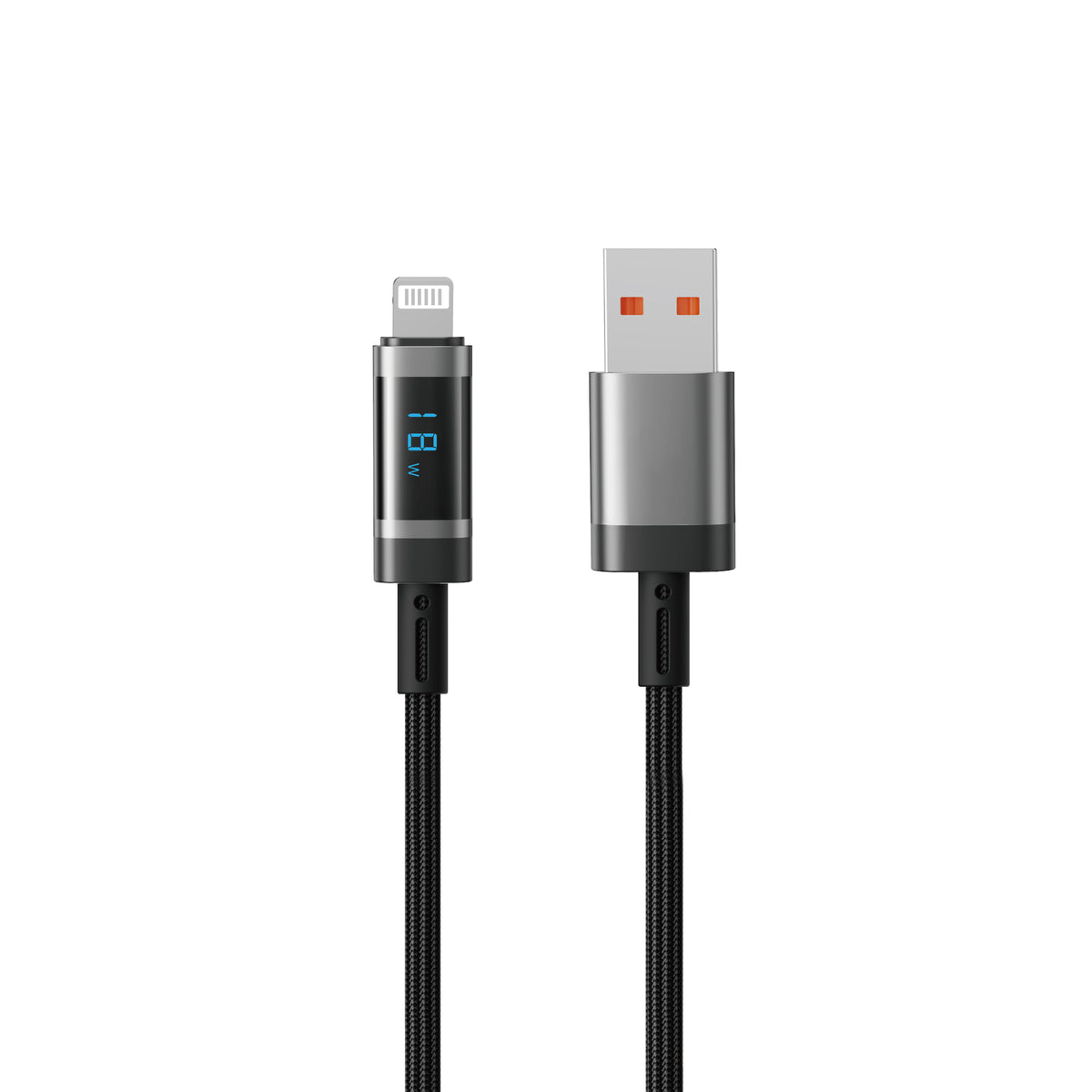 WiWU Wi-C121–C124 Digital Display 60W Braided Fast Charging Cable