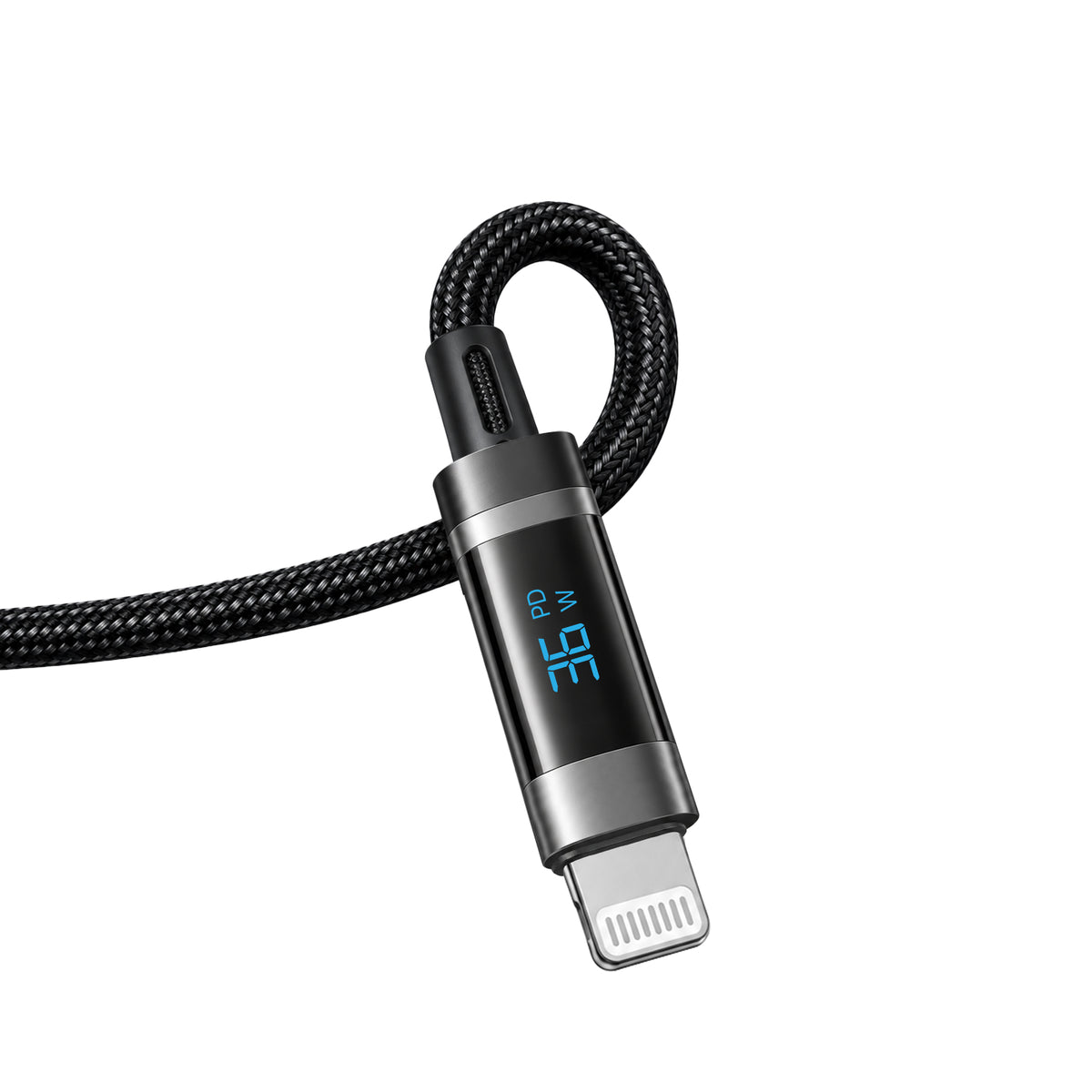 WiWU Wi-C121–C124 Digital Display 60W Braided Fast Charging Cable