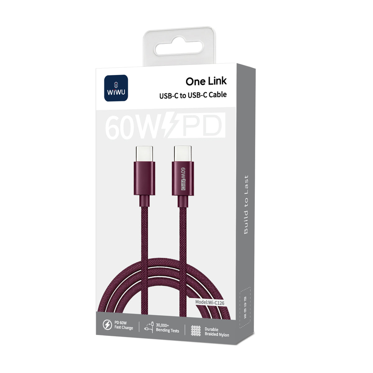 WiWU Wi-C125/C126 60W PD Fast Charging Braided Cable