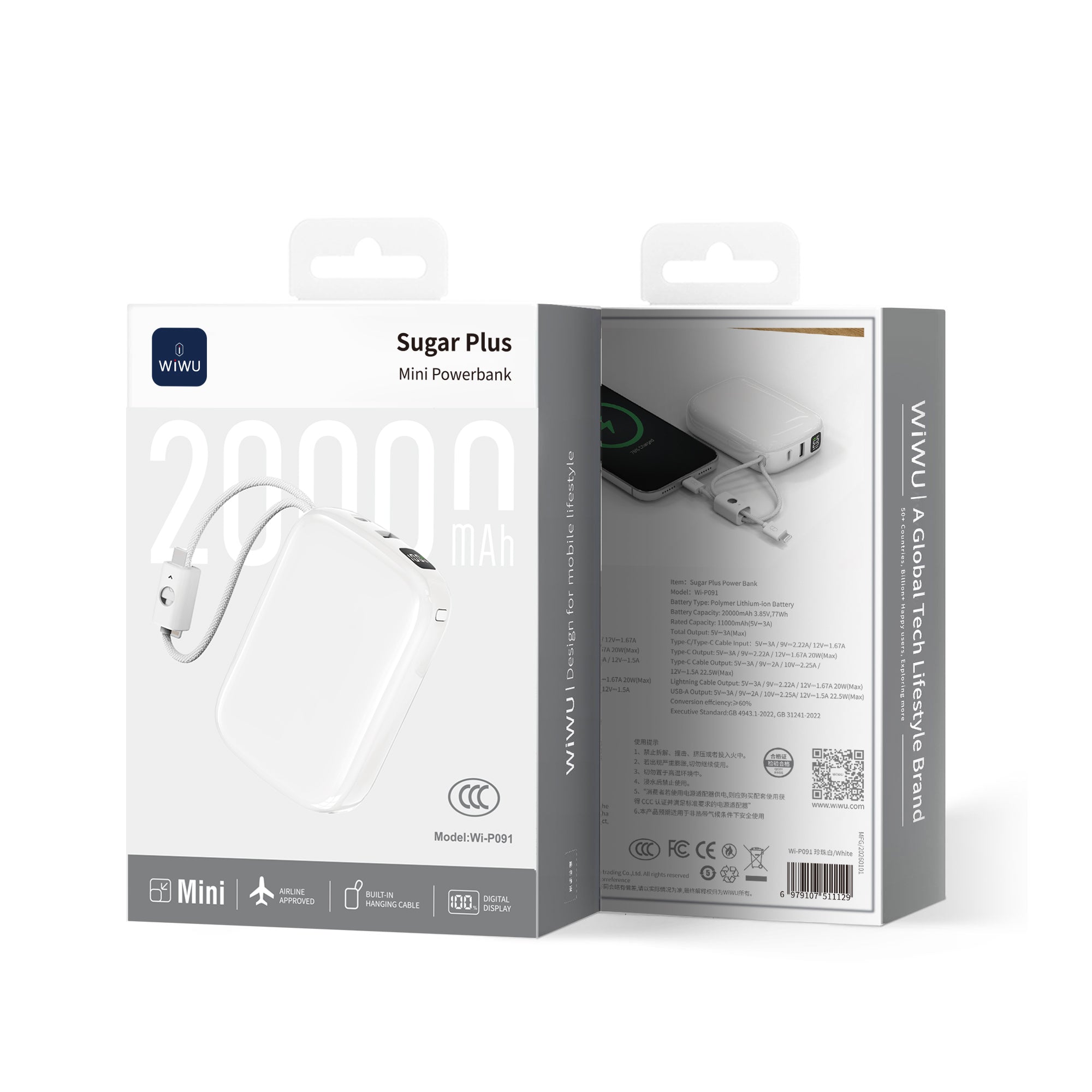 WiWU Sugar Plus Mini Powerbank Wi-P091