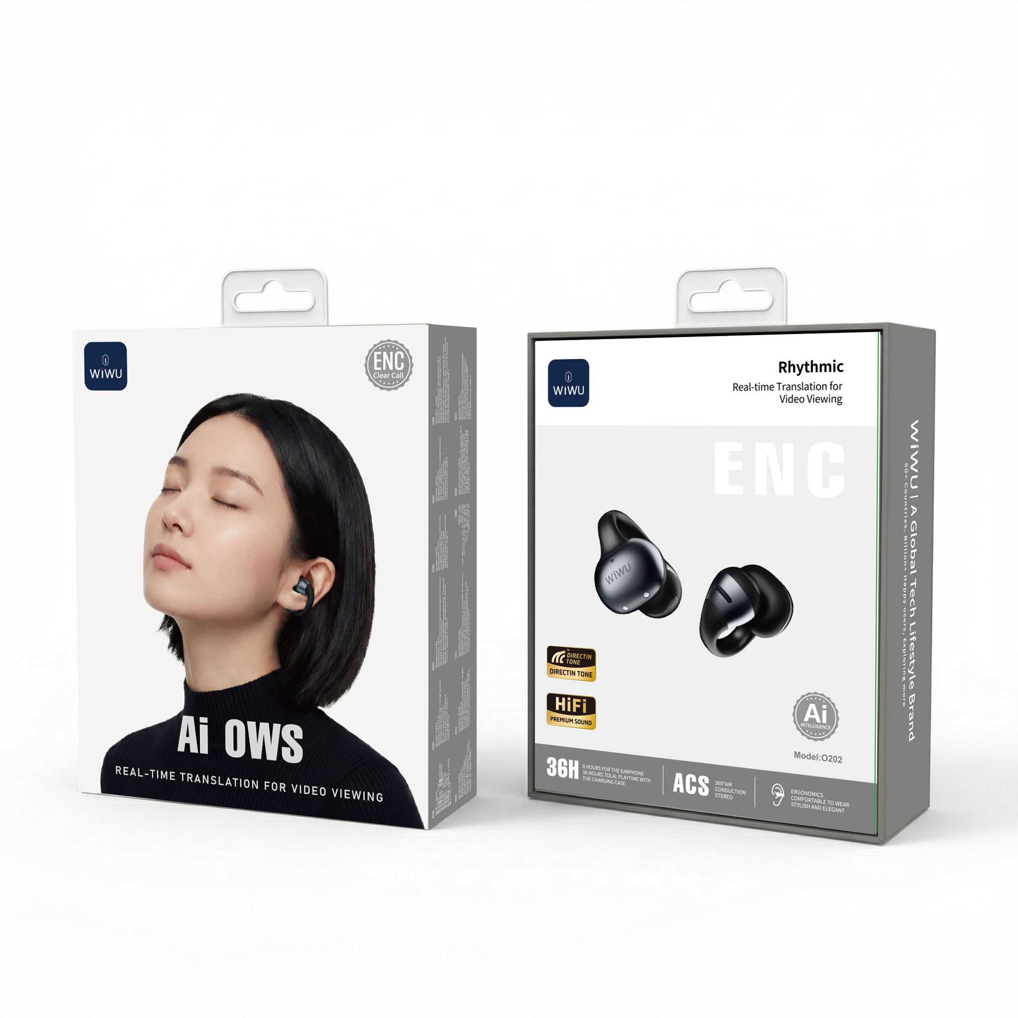 WiWU O202 Open-Ear AI Translation Earbuds